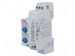 Timer | SPDT | 250VAC/8A | 24&divide;240VAC | 24&divide;240VDC | DIN