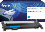 Freecolor toonerkassett HP 117A (W2071A) cyan 700 lehek&uuml;lge