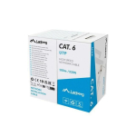 LANBERG Verlegekabel CAT.6 UTP 100m CU CPR+Fluke Gray