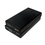 V&auml;liskorpus HDD 3,5 tolli, SATA, USB3.0, Black alumiiniumist