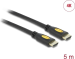 DELOCK HDMI-kaabel Ethernet A -> A St/St 5.00m 4K kuld