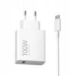 Xiaomi Mi reisilaadija komplekt USB-A kuni Type-C laadimiskaabliga 1m, 100W White EU BHR095VEU