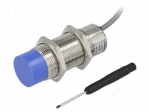 Sensor: capacitive | Range: 0&divide;30mm | Output conf: PNP / NO