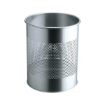 Vastupidav metallist &uuml;mmargune pr&uuml;gikast 15L perforatsioon 165mm silver
