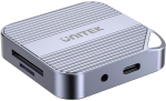 Unitek Magnetyczny czytnik kart SD/Micro SD 6w1 | PD100W | 4K@60Hz | 5Gbps