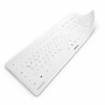 Klaviatuur Cherry CHERRY Slipcover STREAM PROTECT MEMBRANE valge 105 klahviga