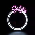 LED mirror SELFIE with pink neon lighting, 3.44W, IP20