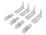 Set of mounting brackets for mounting DIN rails | L: 75mm