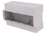 Enclosure: for DIN rail mounting | Y: 90.5mm | X: 142.3mm | Z: 53mm