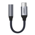 Converter Ugreen  Ugreen 3 5 mm mini jack to USB Type C headphone adapter 10cm gray (30632)
