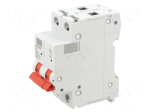 Circuit breaker | 230/400VAC | Inom: 10A | Poles: 2 | Charact: C | 6kA