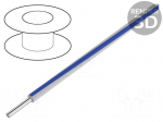 Wire | EcoWire | solid | Cu | 14AWG | white-blue | MPPE | 600V | 30,5m