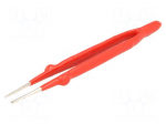 Tweezers | Tweezers len: 160mm | Blades: straight,elongated,narrow