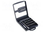 Kit: screwdrivers | Pcs: 30 | Phillips,Torx&reg;,hex socket,slot