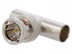 T adapter | BNC plug,BNC socket x2 | 75&Omega; | gold-plated