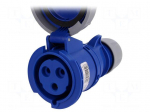 Connector: AC supply | socket | female | 32A | 230VAC | IEC 60309 | IP67