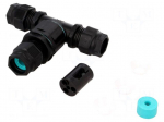 Connector: AC supply | TH390 | 5&divide;13.5mm | 4mm2 | 250V | ways: 3 | IP68