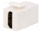 Coupler | socket | female x2 | HDMI socket x2 | Keystone | gold-plated