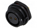 SP21 | socket | female | PIN: 2 | IP68 | soldering | 500V | 4mm2 | 30A
