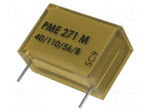 Capacitor: paper | X2 | 330nF | 275VAC | Pitch: 25.4mm | &plusmn;10% | THT | 630VDC