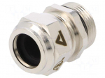 Cable gland | M25 | 1,5 | IP68 | Mat: brass | Body plating: nickel