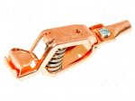 Crocodile clip | 100A | Grip capac: max.27mm | Overall len: 109mm