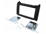 Radio mounting frame | Mercedes | 2 DIN | black