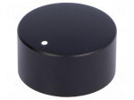 Knob | with pointer | aluminium,thermoplastic | &Oslash;shaft: 6mm | black