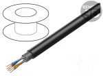 Wire: data transmission | ETHERLINE&reg; Cat.5 | 4x2x26AWG | PUR | black