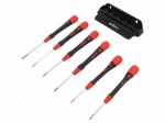 Kit: screwdrivers | Pcs: 6 | precision | Allen hex key,spherical
