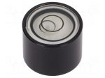 Spirit level | H: 13mm | aluminium | Body: black | screw | &Oslash;: 17mm