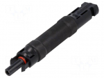 Coupler | IP67 | straight | 15A | 10.3x38mm | solar male,solar female