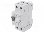 RCBO breaker | Inom: 10A | Ires: 30mA | Poles: 2 | 230/400VAC | IP20 | KZS