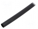 Heat shrink sleeve | 9.5mm | black | Diam.after shrinking: 3mm