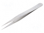 Tweezers | 121mm | for precision works | Type of tweezers: straight