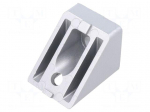 Angle bracket | for profiles | Width of the groove: 8mm | W: 40mm