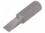 Screwdriver bit | slot | 4.5x0.6mm | 1/4" | Overall len: 25mm