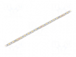 LED tape | white cold | 5050 | LED/m: 60 | 10mm | white PCB | IP64 | 120&deg;