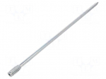 Screw | for wood | 6x250 | Head: without head | hex key | HEX 4mm | steel