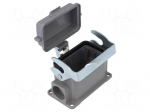 Enclosure for connectors: HDC | angled | size D10B | with latch