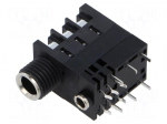 Connector: Jack 3,5mm + Jack 6,3mm | socket | female | ways: 3 | THT