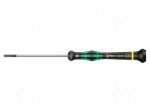 Screwdriver: precision | slot | 3x0.5mm | Blade length: 80mm