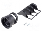 Cable hood and fastener | size 23 | 28.6mm | straight | CPC