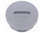 Stopper | M20 | 1.5 | polyamide | dark grey | Thread: metric | 7mm | 10pcs.