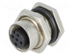 Connector: M12 | socket | PIN: 5 | female | 60V | straight | IP68,IP69K