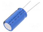 Capacitor: electrolytic | THT | 3.3mF | 25VDC | &Oslash;16x31mm | Pitch: 7.5mm