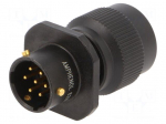 Connector: circular | socket,plug | PIN: 7 | male | soldering | 62IN