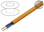 Wire | H05BQ-F | 2x1mm2 | unshielded | 300V,500V | Cu | stranded | orange