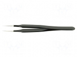 Tweezers | Blade tip shape: sharp | Tweezers len: 110mm | ESD