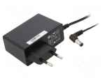 Power supply: switching | mains,plug-in | 12VDC | 2A | 24W | 86.2% | POSC